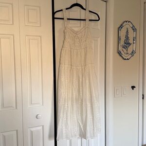 All in Favor White Lace Maxi Dress